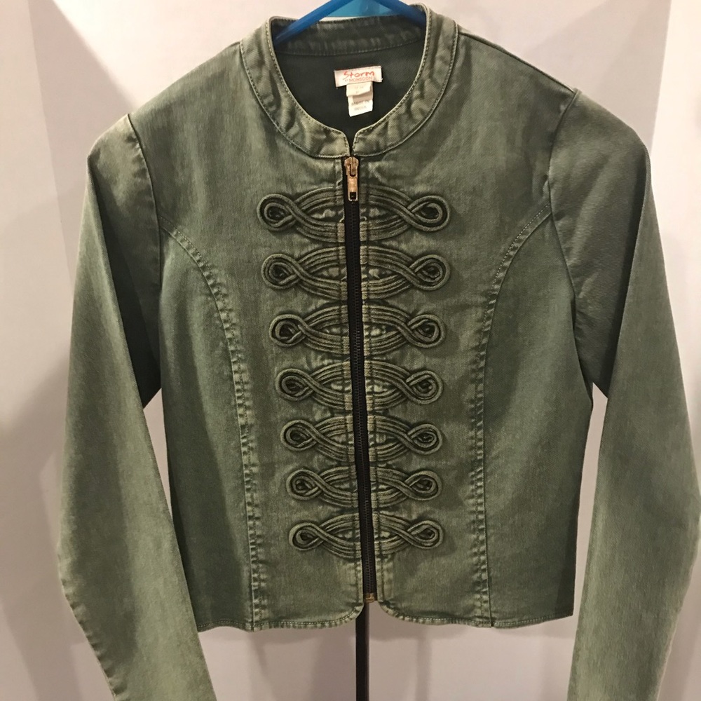 MONSOON BRAND GREEN DENIM BAND JACKET